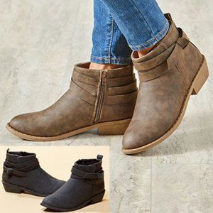 Women's Ankle Boots with Knot Detail